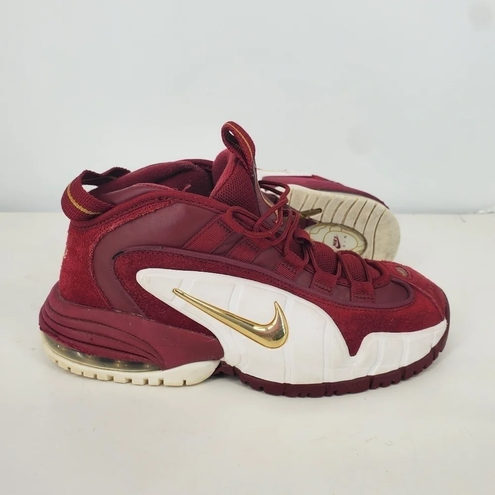 Nike Air Max Penny 1 House Party Sneakers 6 Youth 7.5 Women Shoes Team Red White